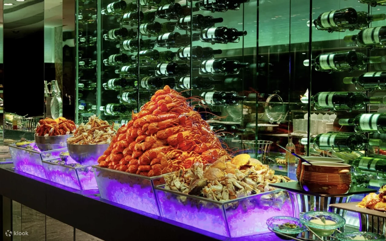 尖沙咀美麗華酒店自助餐買二送一！3.5小時任食即開生蠔/波士頓龍蝦/燒帝王蟹腳/片皮鴨