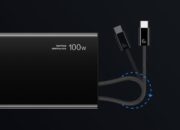 Huawei超大容量快充尿袋開售！20,000mAh + 雙向100W快充 + 自帶充電線