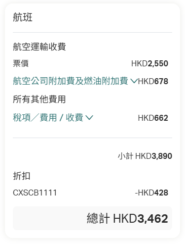 國泰航空限時機票優惠！指定信用卡可享高達11%折扣 兼賺額外3,000里數！即睇優惠詳情 