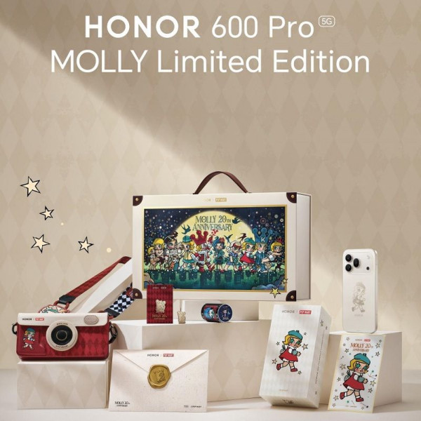 想換手機快快睇！HONOR 600 Pro MOLLY 限量版平 $1100　兼送全套 POP MART 禮盒