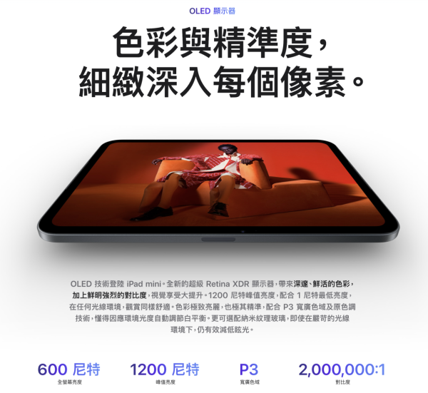 iPad mini 8首搭OLED螢幕但只得60Hz！Apple工程副總裁回應：OLED夠快 引發網民熱議