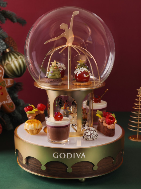 Hotel ICON X GODIVA 冬日星語朱古力下午茶  夢幻芭蕾舞水晶球造型／無限任食GODIVA軟雪糕