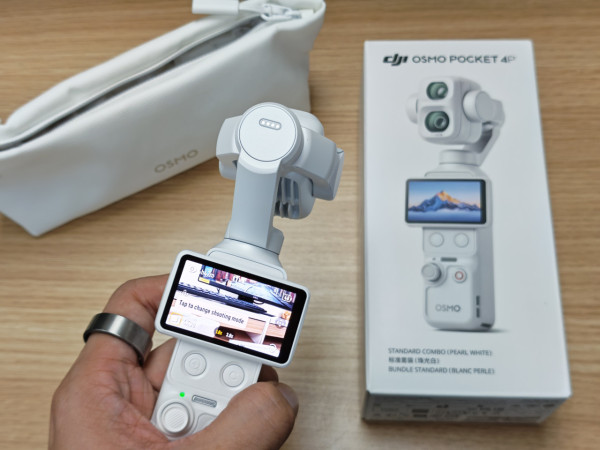DJI Osmo Pocket 4 Pro珠光白登場！標準套裝$4,699附補光燈　Vlog套裝稍後推出
