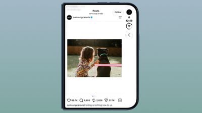 Samsung 廣告揶揄 iPhone Duo螢幕裂開！呼籲轉用 Galaxy Z Fold8？