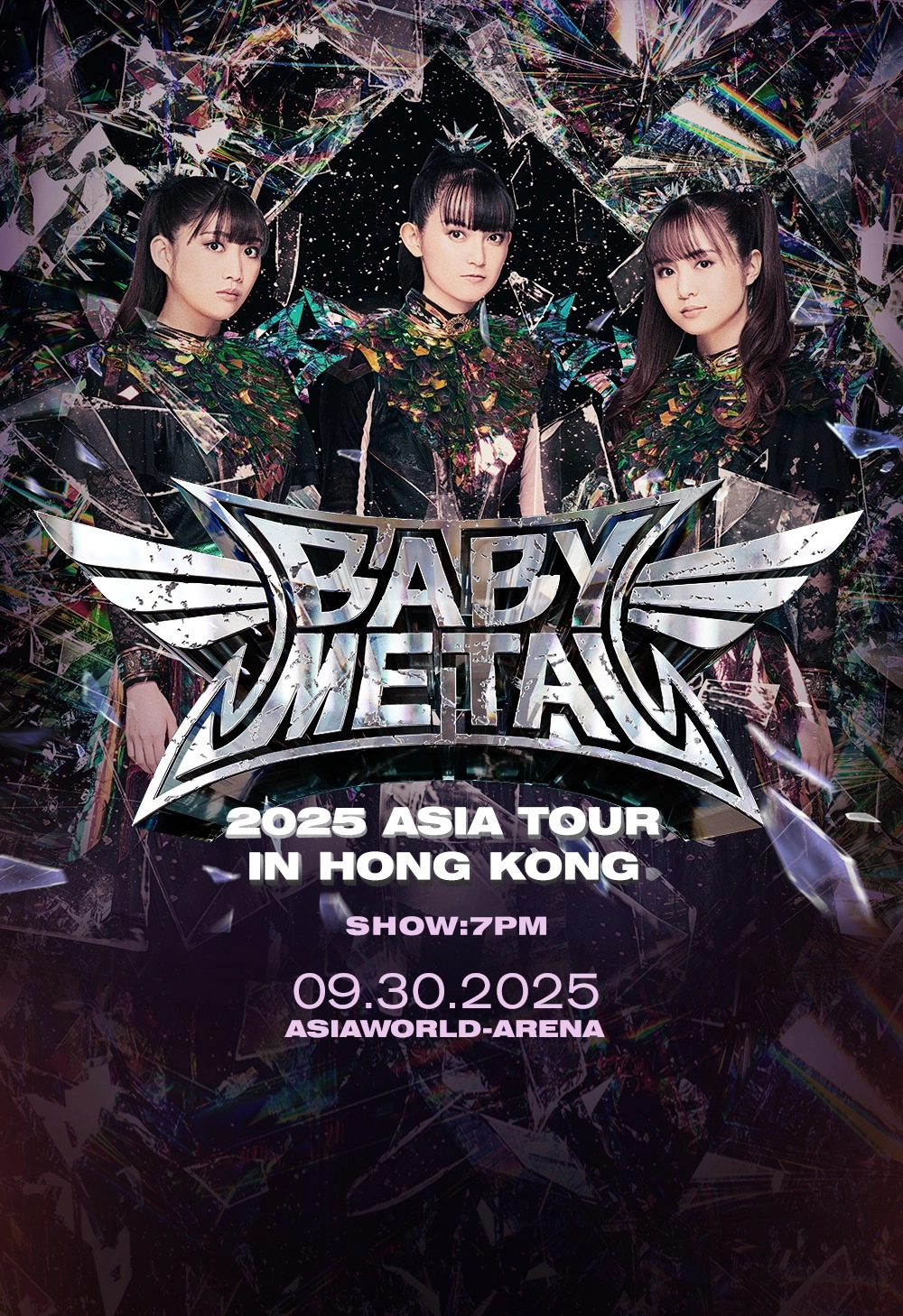 BABYMETAL 世界巡迴演唱會 2025 香港站優先購票/公開發售日期/票價/場地/座位表一覽