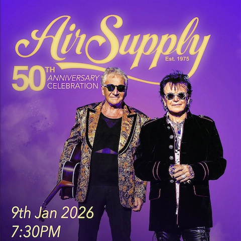 Air Supply演唱會 | Air Supply 50週年巡迴演唱會 香港站優先購票/公開發售日期/票價/場地/座位表一覽