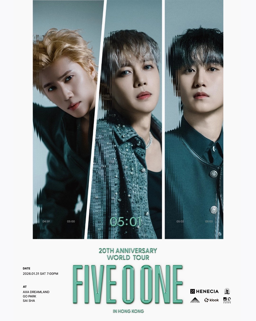 FIVE O ONE 20週年世界巡迴演唱會 2026 香港站優先購票/公開發售日期/票價/場地/座位表一覽