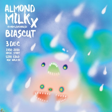 Almond Milk x Biascut 音樂專場活動詳情/日期/時間/地點/票價一覽