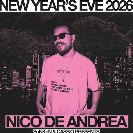 Nico De Andrea NEW YEARS EVE 2026活動詳情/日期/時間/地點/票價一覽