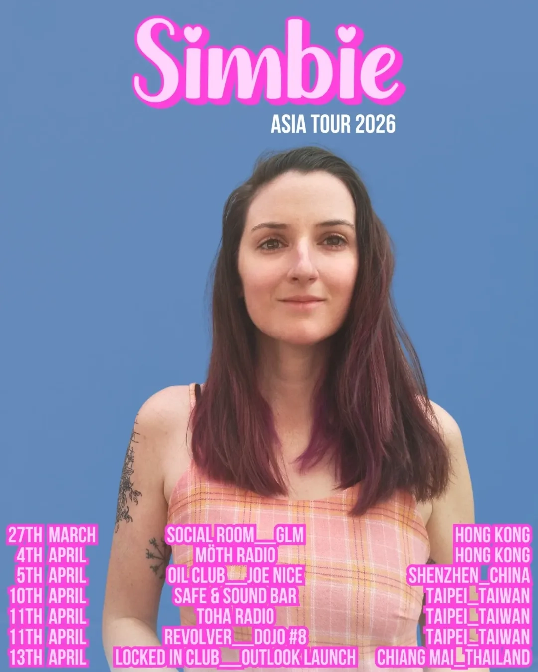 Simbie演唱會 | Simbie 亞洲巡迴演唱會 2026 香港站優先購票/公開發售日期/票價/場地/座位表一覽