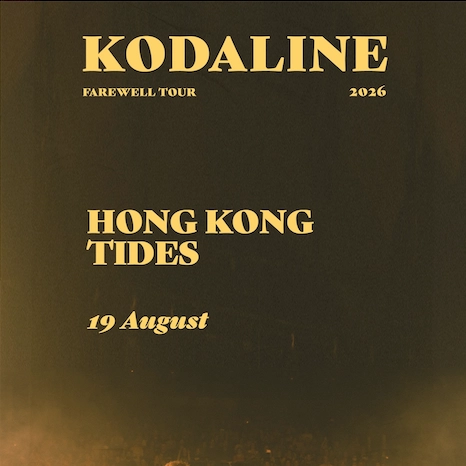 Kodaline演唱會 | Kodaline 告別演唱會 2026 香港站優先購票/公開發售日期/票價/場地/座位表一覽