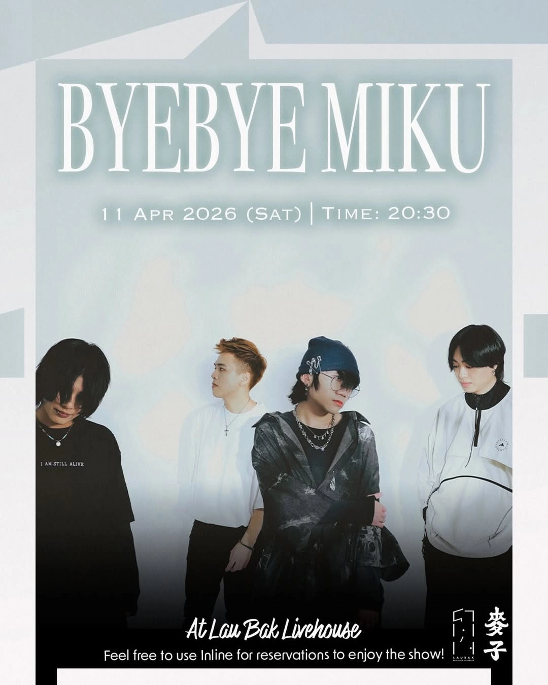 BYEBYE MIKU 音樂表演活動詳情/日期/時間/地點/票價一覽