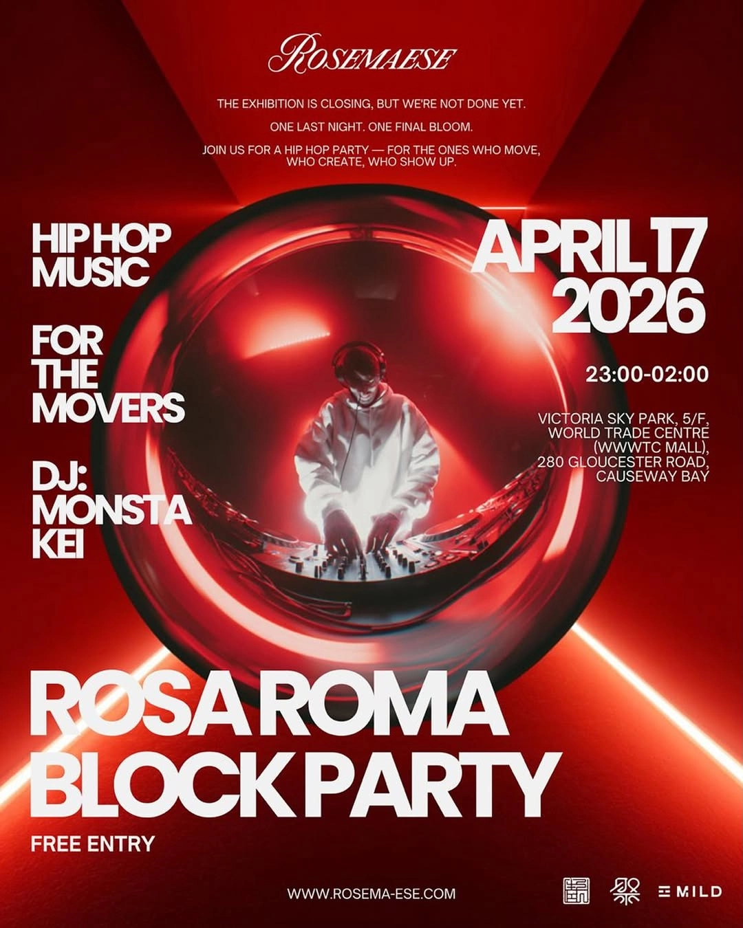 ROSA ROMA BLOCK PARTY活動詳情/日期/時間/地點一覽
