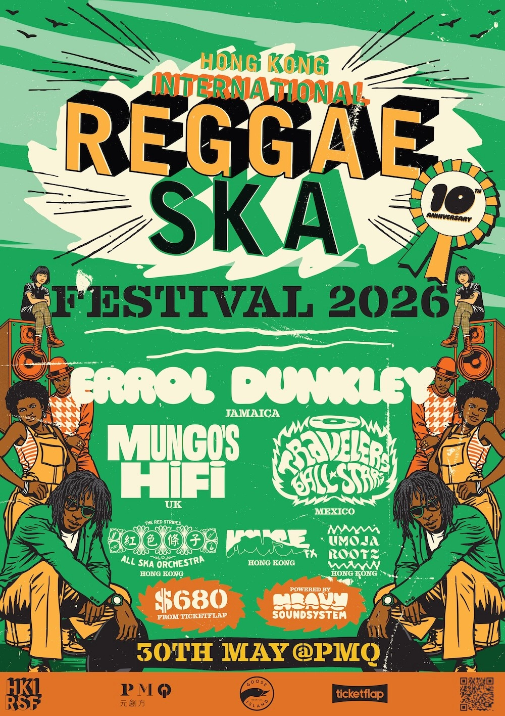 Hong Kong International Reggae Ska Festival 2026活動詳情/日期/時間/地點/票價一覽
