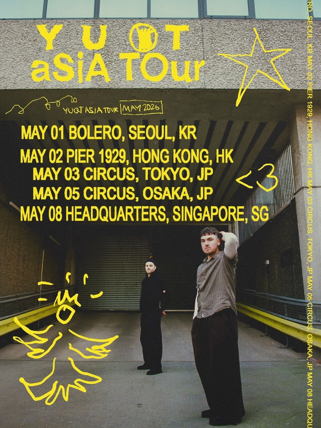 Y U QT 亞洲巡迴演唱會 2026 香港站優先購票/公開發售日期/票價/場地/座位表一覽