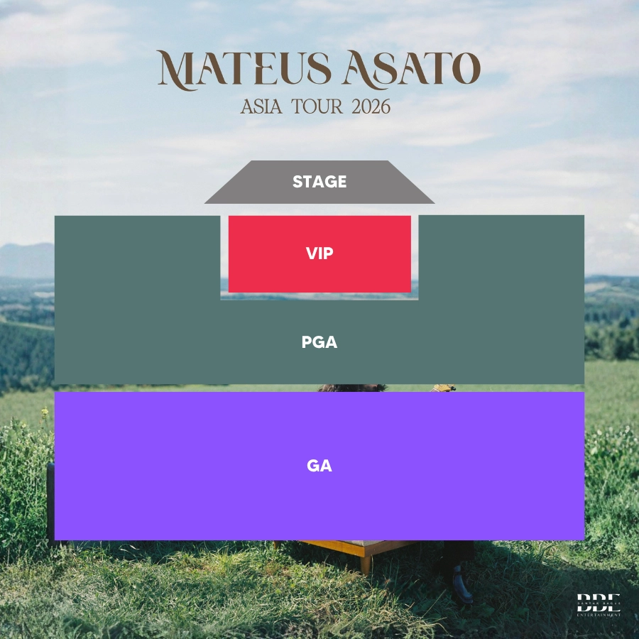 Mateus Asato演唱會 | Mateus Asato 香港演唱會 2026優先購票/公開發售日期/票價/場地/座位表一覽