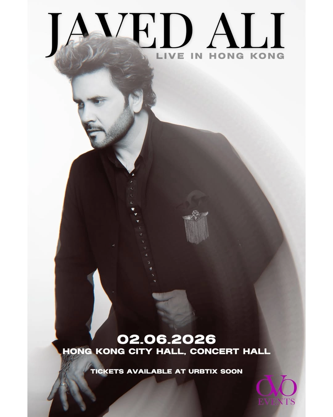 Javed Ali演唱會 | Javed Ali 香港演唱會 2026優先購票/公開發售日期/票價/場地/座位表一覽