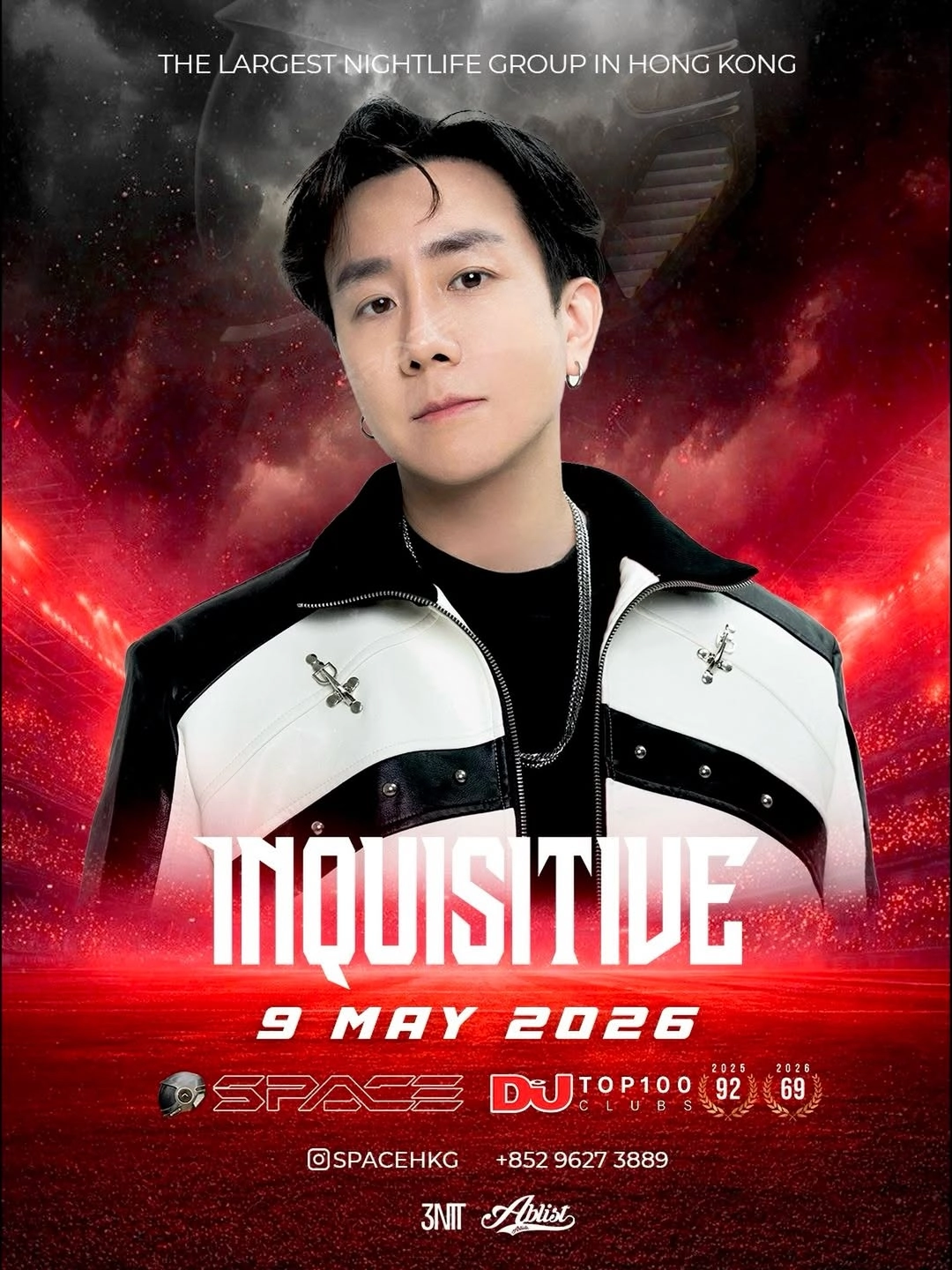 INQUISITIVE @Space Club 音樂之夜活動詳情/日期/時間/地點/票價一覽