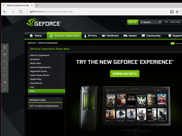 GeForce顯示卡簡易遊戲錄影