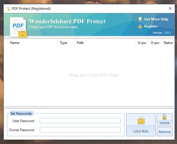 PDF 加密保安工具限免 Wonderfulshare PDF Protect