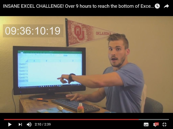 網友花 9 小時找出 Excel 最底一行