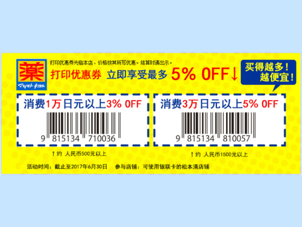日本 4 大商店折扣券下載 集齊藥妝電器生活用品