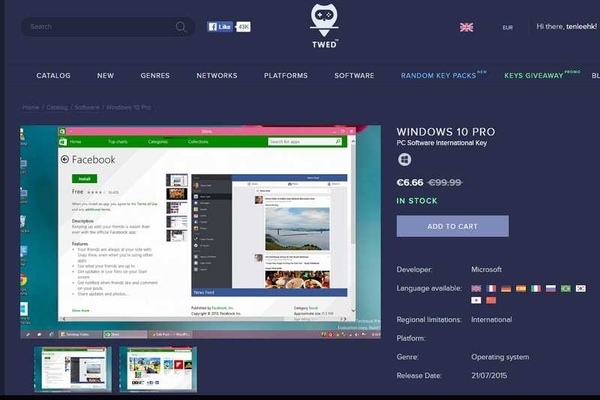 HK$29+ 網上平買 Win 10 啟動碼！