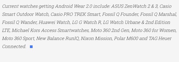 Android Wear 2.0 更新又再延遲 原因係更新有 Bug？