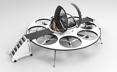 UFO 電動載人飛行器 超科技感交通工具