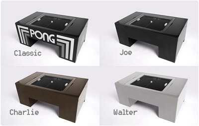 現實版 Pong 桌球遊戲咖啡桌 經典科技雙結合
