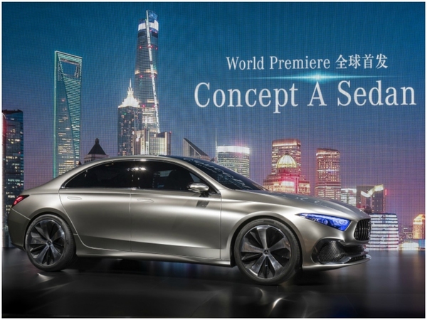 平治 Concept A Sedan 亮相上海車展！搶四門版 Audi A3 客？