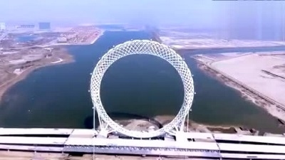 中國建成全球最大空心摩天輪