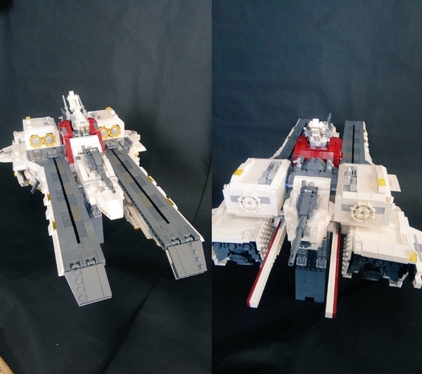 超細緻！LEGO 神人砌 Z 高達亞加瑪巡洋艦
