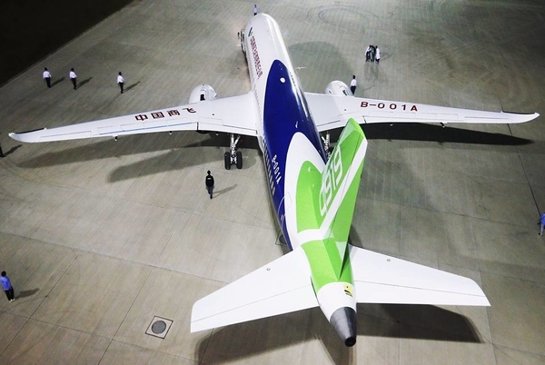 中國製的 C919 民航客機 本周五浦東首飛