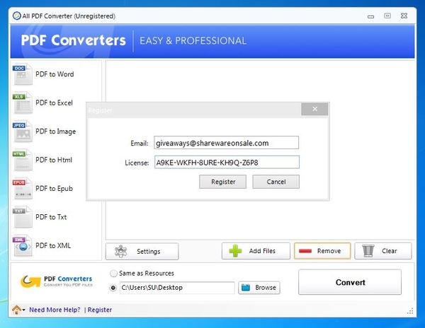 All PDF Converter 下載網址及序號