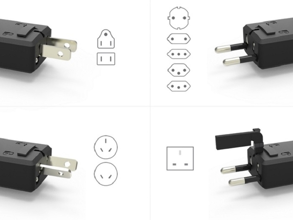 AA 電大小的旅行轉換插座！全球最細適合 150 個國家