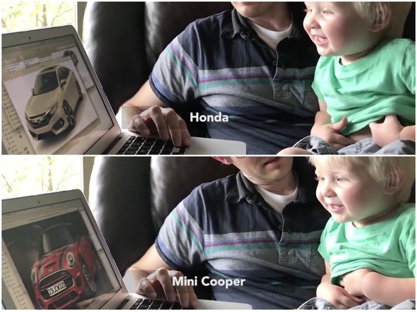 1 歲小人兒勁懂汽車品牌！他日必成人肉汽車字典