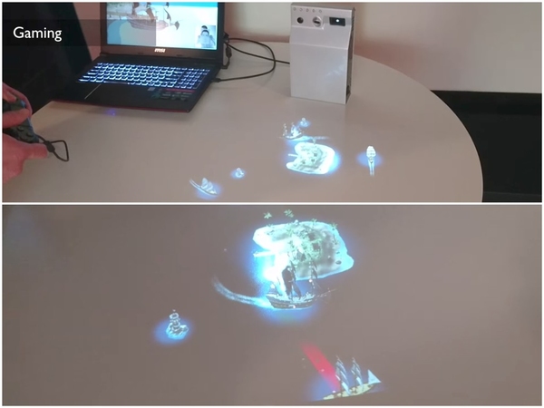 HoloLamp 全息投影燈！虛擬助理 Pop Up 報天氣