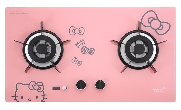 女生夢幻廚房！Hello Kitty x TGC 嵌入式低碳煤氣爐