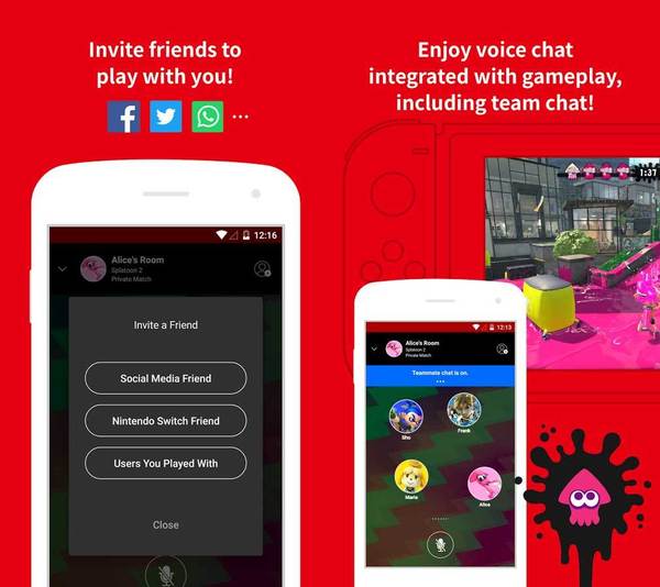 Switch Online App推出 暫只對應Splatoon 2