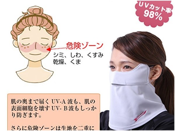 防曬必備日本蒙面面罩！強擋 UV 但外形......