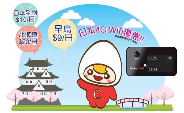 平過買 SIM 卡！$9 日租日本 Wi-Fi 蛋