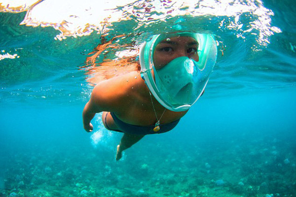 忍者浮潛面罩 X！水下亦可用鼻呼吸？