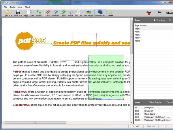 免費編輯 PDF 文件     【PDF Eraser】簡易修圖