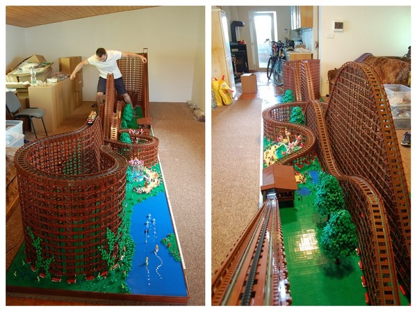 神人砌出 26 米長 LEGO 過山車