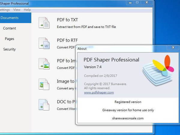 全能 PDF 管理工具限免！PDF Shaper 專業版
