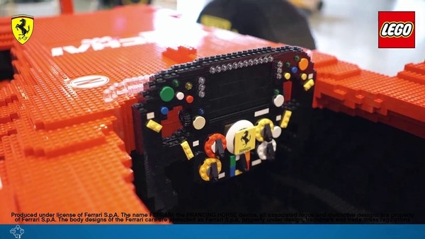 35 萬塊 Lego 砌出 1:1 法拉利 F1 賽車