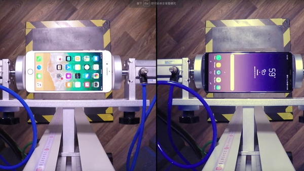 iPhone 8 Plus vs Samsung Note 8 摔落測試【鬥爆玻璃機身】