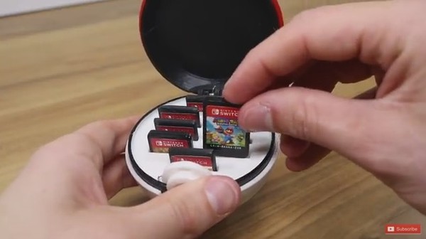3D 打印 Pokeball 精靈球 收納 Switch 遊戲卡