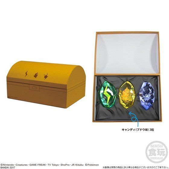 【食玩】POKEMON進化之石 水火雷三石連收藏盒